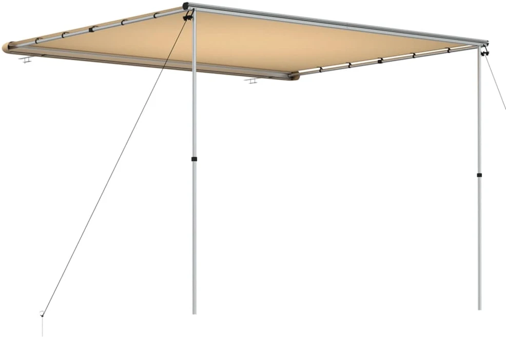 Markizė nameliui ant ratų, smėlio spalvos, 3x2,5x2,15m