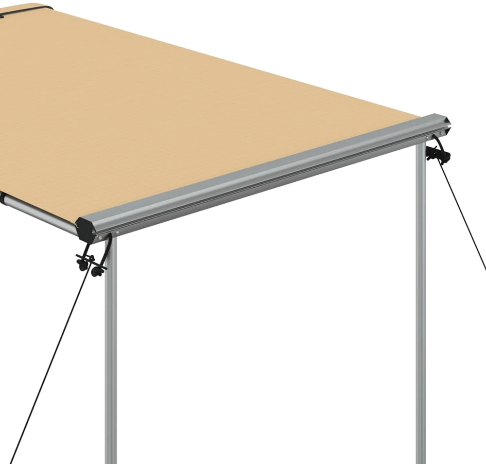 Markizė nameliui ant ratų, smėlio spalvos, 1,2x2x2,15m