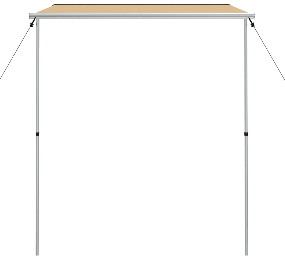 Markizė nameliui ant ratų, smėlio spalvos, 1,8x2,5x2,15m