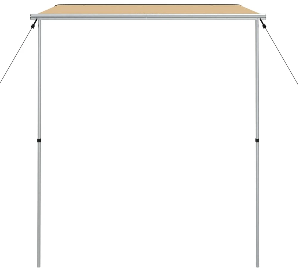 Markizė nameliui ant ratų, smėlio spalvos, 2,4x2,5x2,15m