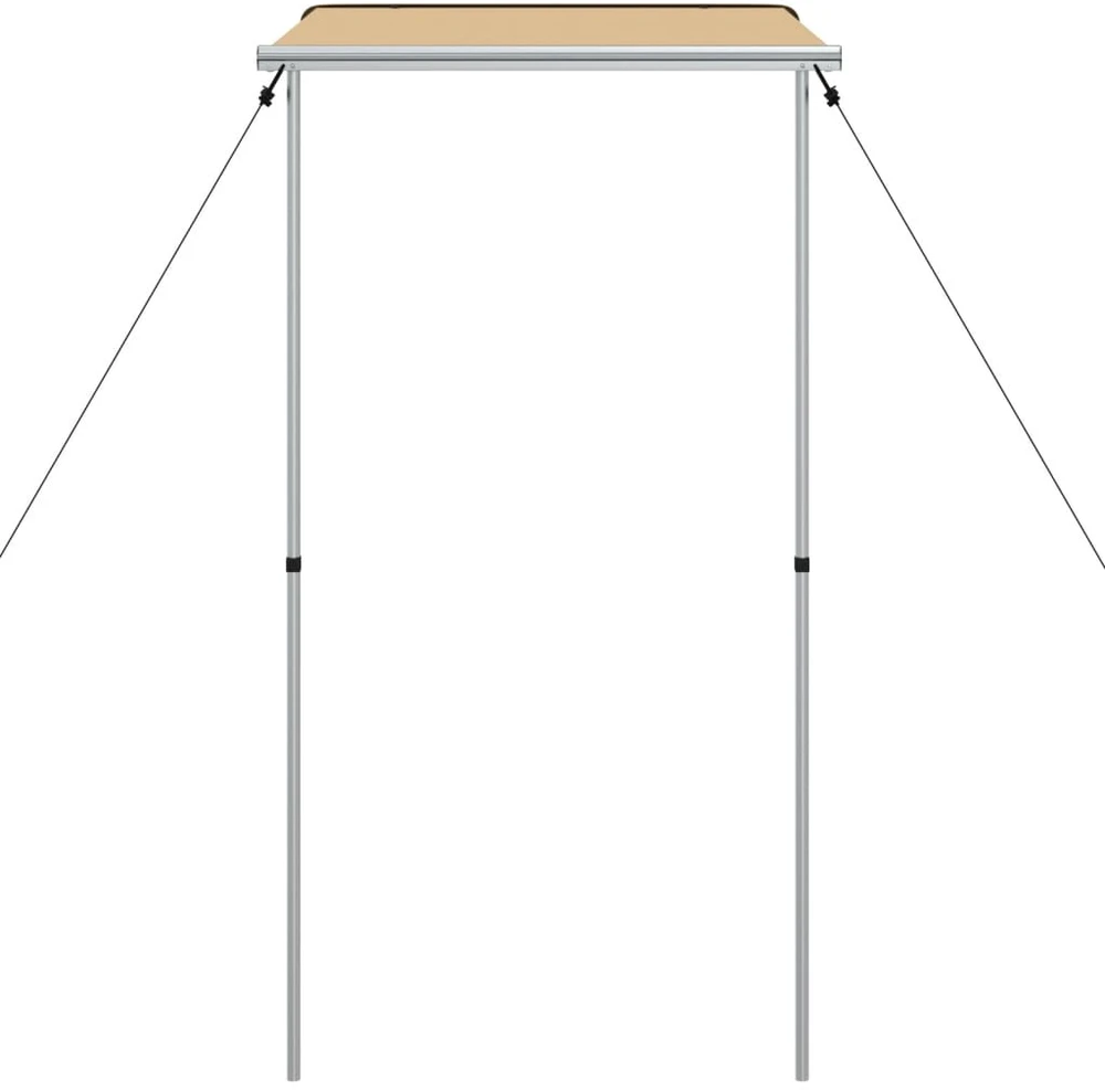 Markizė nameliui ant ratų, smėlio spalvos, 1,2x2x2,15m