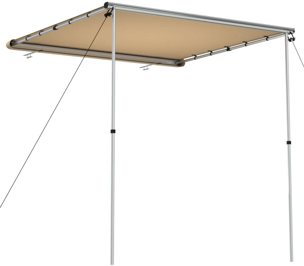 Markizė nameliui ant ratų, smėlio spalvos, 2x2x2,15m