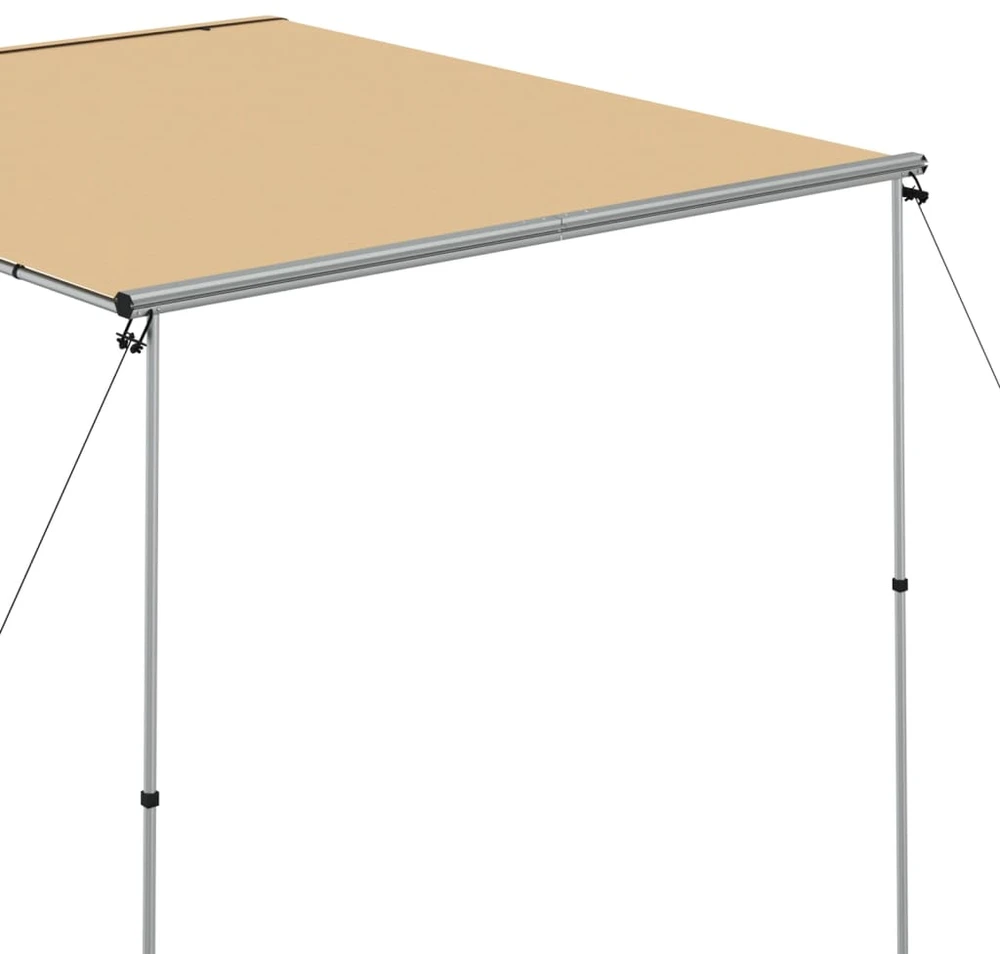 Markizė nameliui ant ratų, smėlio spalvos, 2,4x3x2,15m