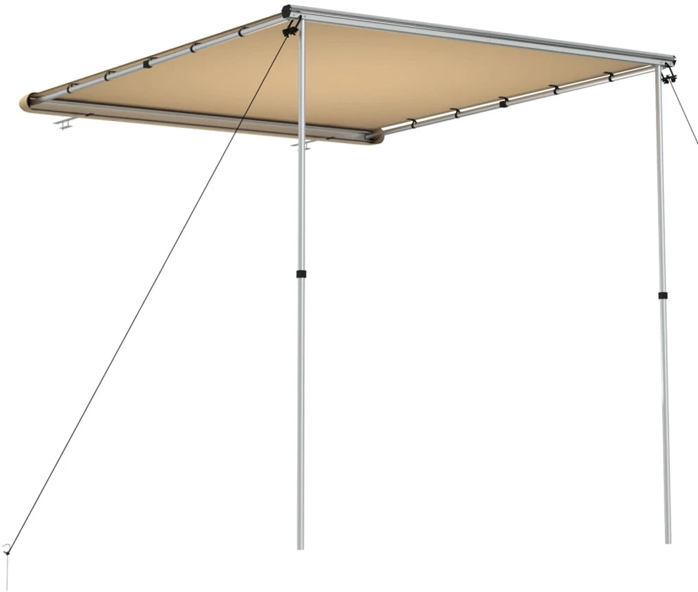 Markizė nameliui ant ratų, smėlio spalvos, 1,8x2,5x2,15m
