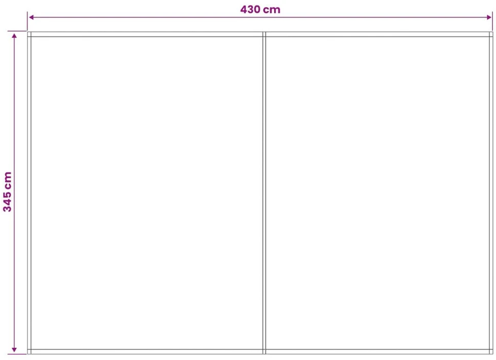 Markizės pakaitinis audinys Oranžinis ir Juodas 450 × 350 cm