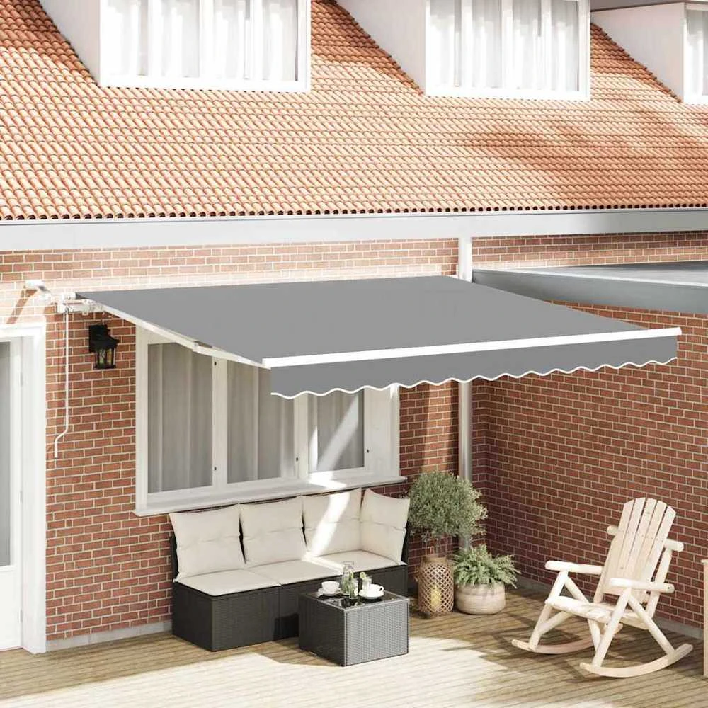 Markizės rėmas Balta 350 x 250 cm Aliuminis