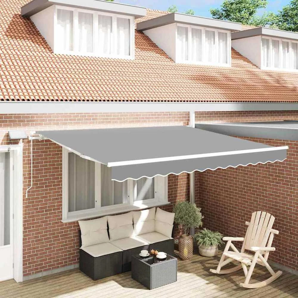 Markizės rėmas Balta 350 x 250 cm Aliuminis