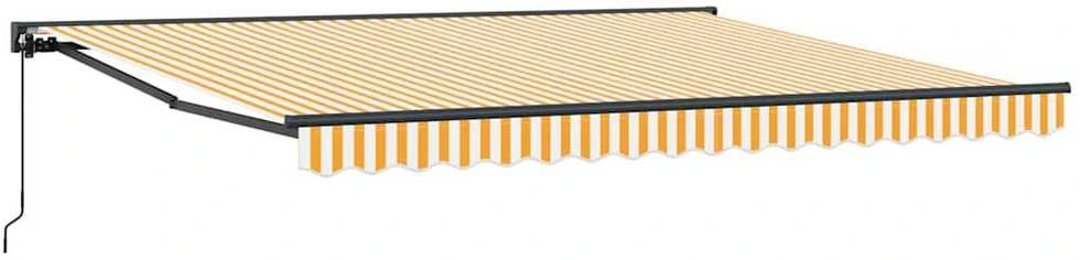 Ištraukiama markizė Geltona ir balta 400 × 300 cm