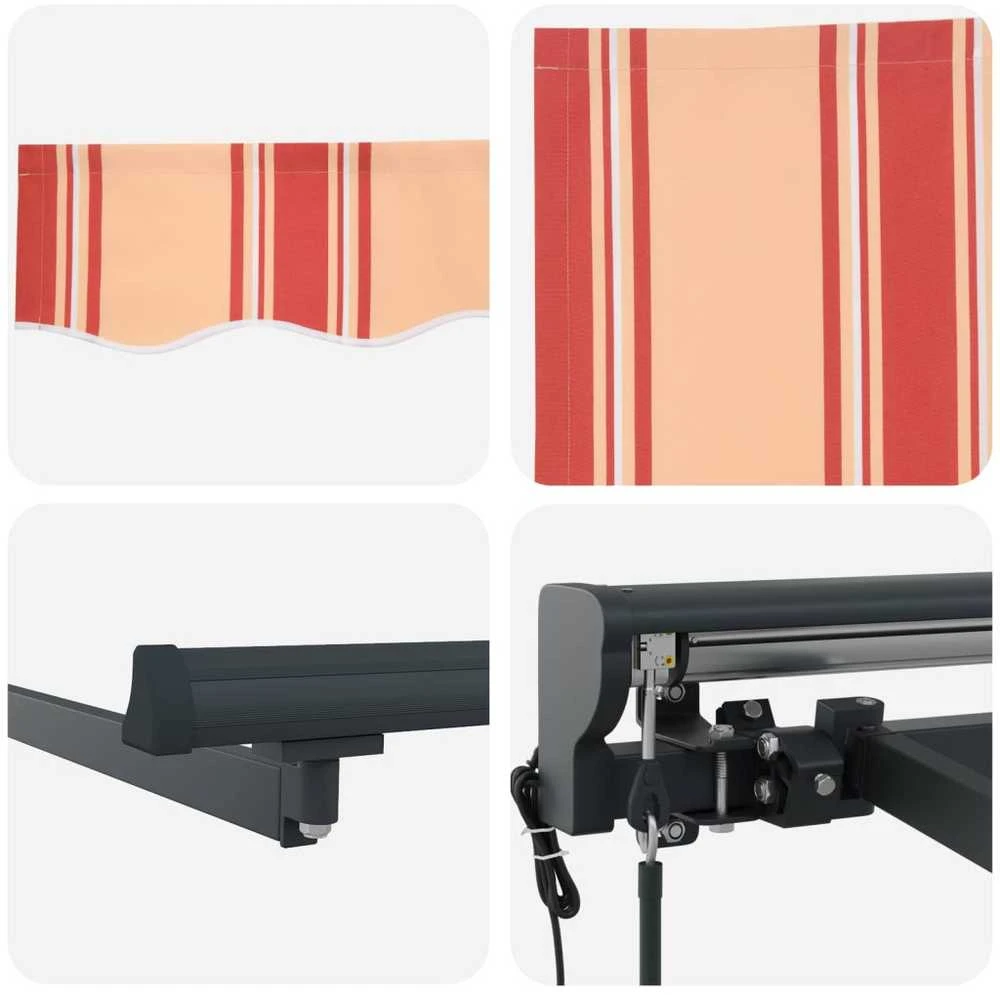 Ištraukiama markizė Geltona ir Oranžinė 350x250 cm audinys 3330266