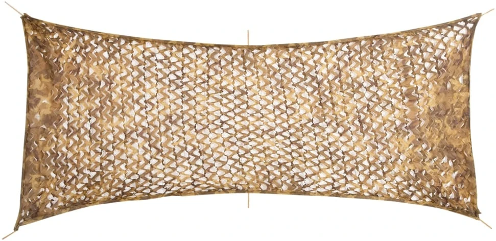 Maskuojantis tinklas su daiktadėže, 409x206 cm, smėlio spalvos