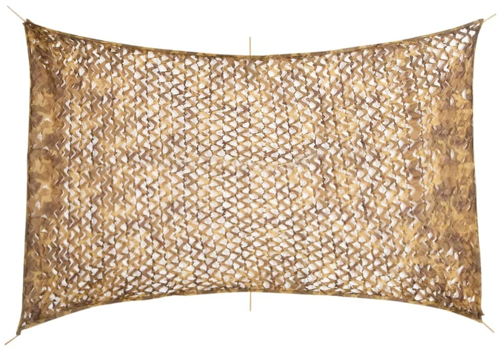 Maskuojantis tinklas su daiktadėže, 410x285 cm, smėlio spalvos