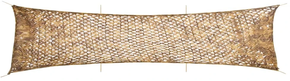 Maskuojantis tinklas su daiktadėže, 613x138 cm, smėlio spalvos