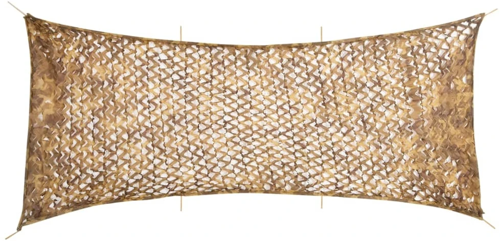 Maskuojantis tinklas su daiktadėže, 627x290cm, smėlio spalvos