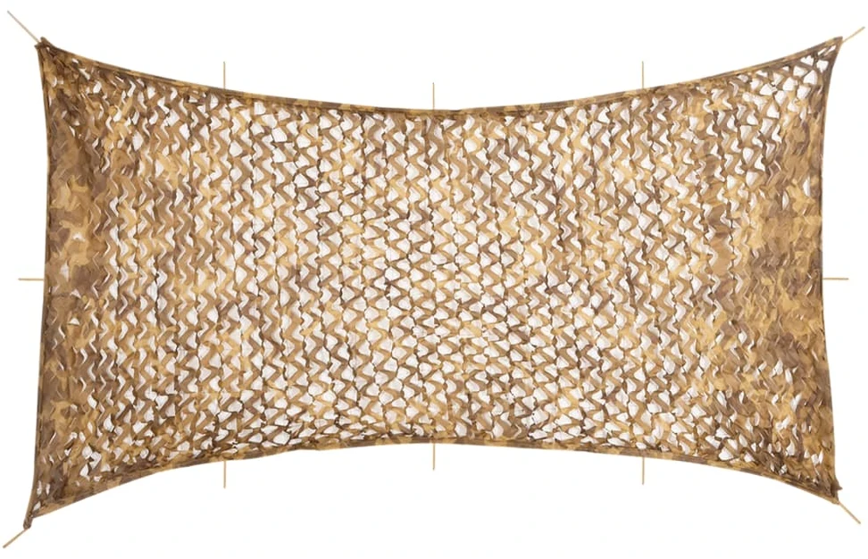 Maskuojantis tinklas su daiktadėže, 816x520 cm, smėlio spalvos