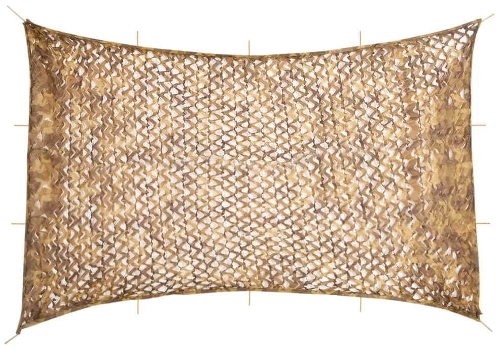 Maskuojantis tinklas su daiktadėže, 833x609 cm, smėlio spalvos