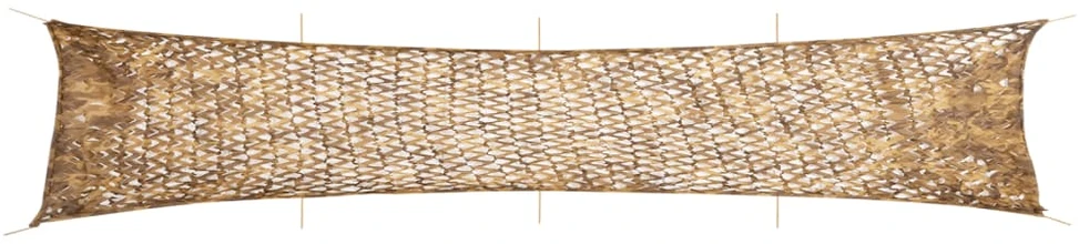 Maskuojantis tinklas su daiktadėže, 844x142 cm, smėlio spalvos