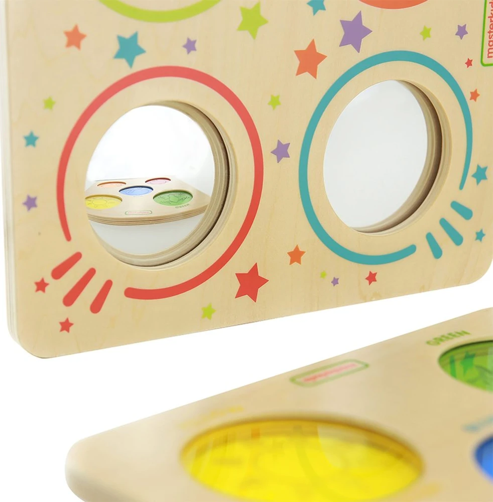 Masterkidz Sensorycinė Tablica su Veidrodžiais ir Lęšiais