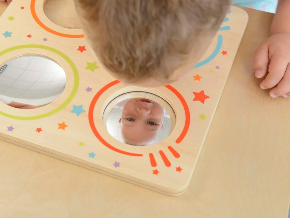Masterkidz Sensorycinė Tablica su Veidrodžiais ir Lęšiais