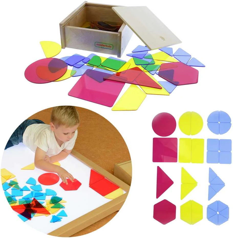 MASTERKIDZ Pusiau skaidrūs geometriniai formos