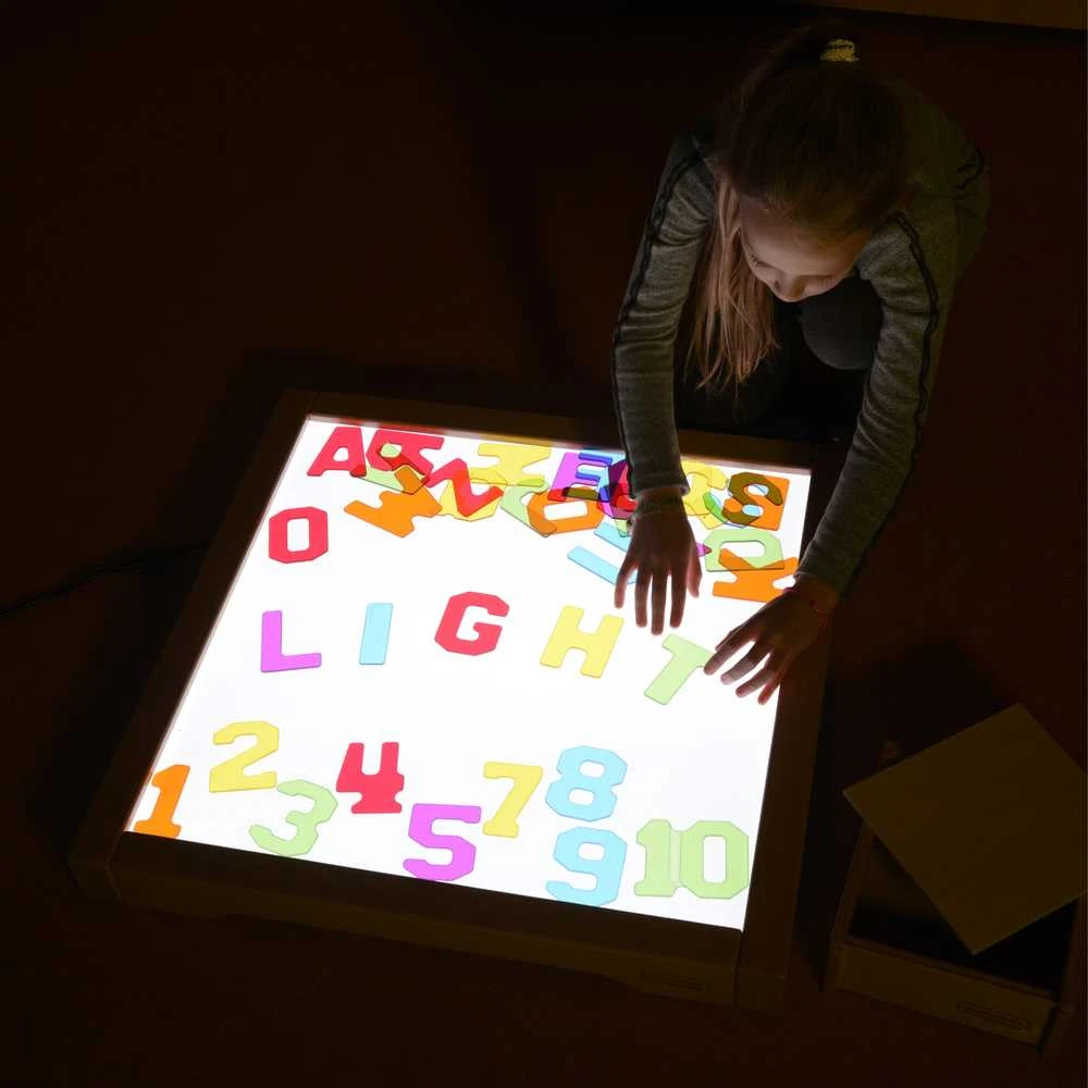 MASTERKIDZ skaidrios raidės ir skaičiai 38vnt Montessori rinkinys