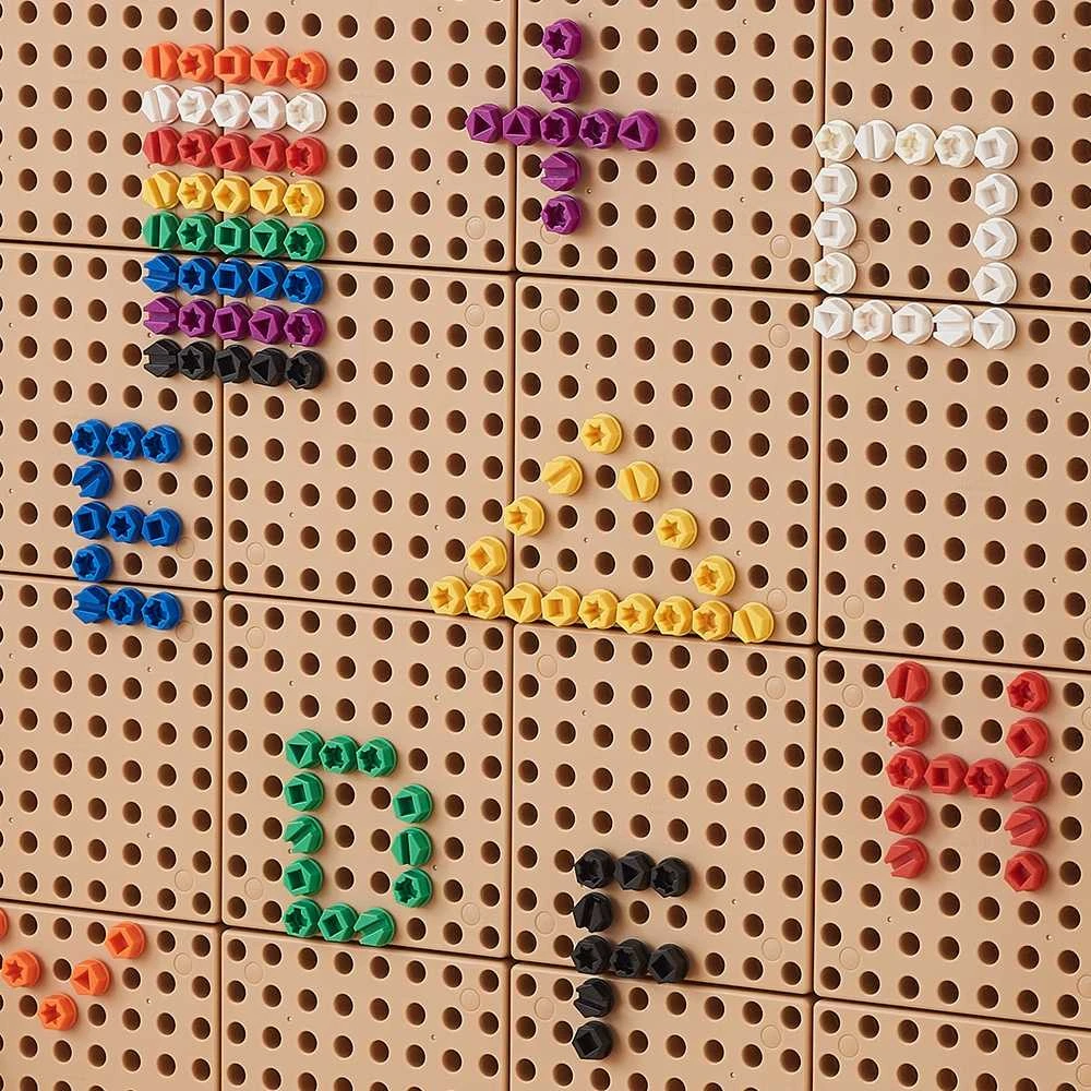 MASTERKIDZ Spalvingi varžtai STEM kūrybinei lentai