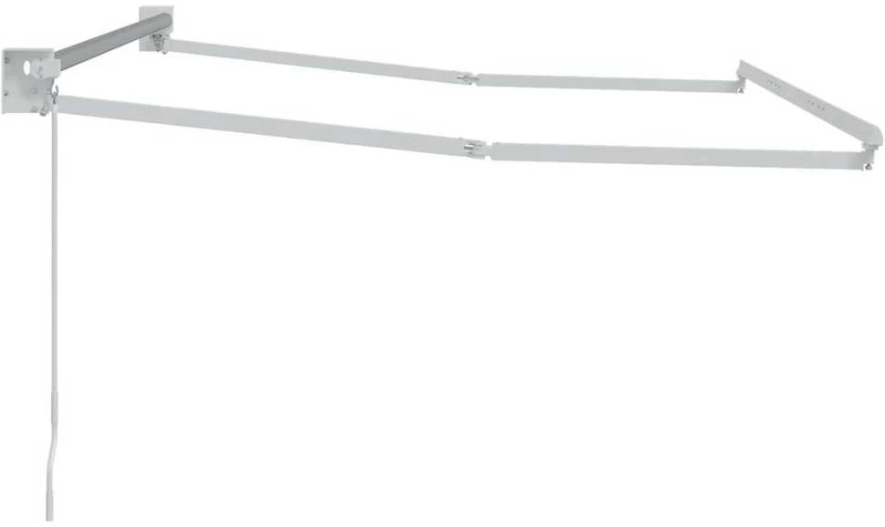 Mechaninis traukiamas markizės rėmas Baltas 3 x 2 m Aliuminis