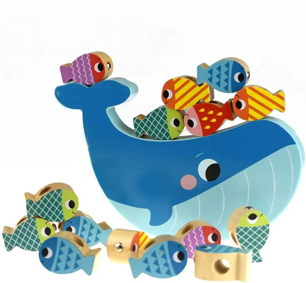 Tooky Toys TOOKY TOY Medieninė Žaidimų Rinkinys Banginys ir Žuvytės 4 Viename