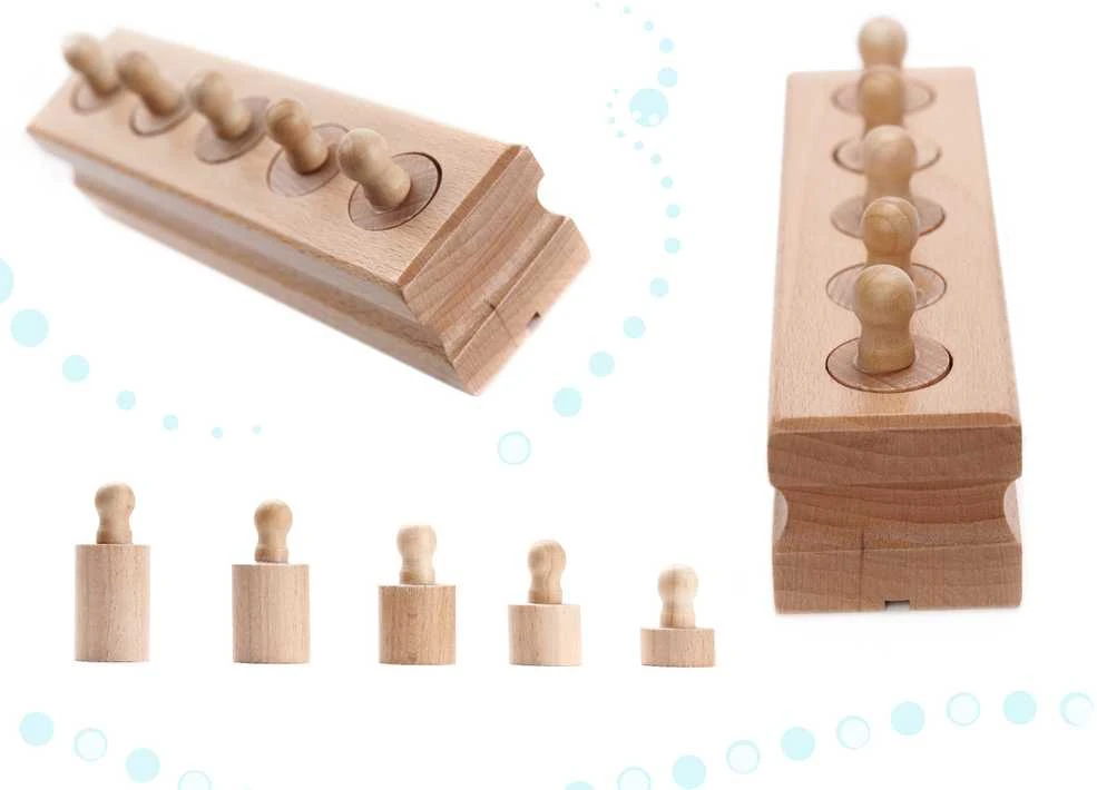 Medinė dėlionė Montessori svareliai