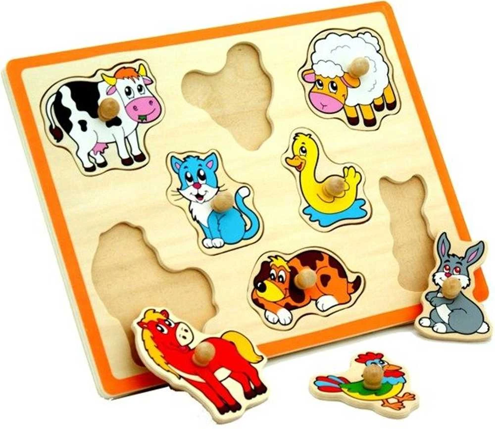 Medinė Dėlionė Farm Viga Toys