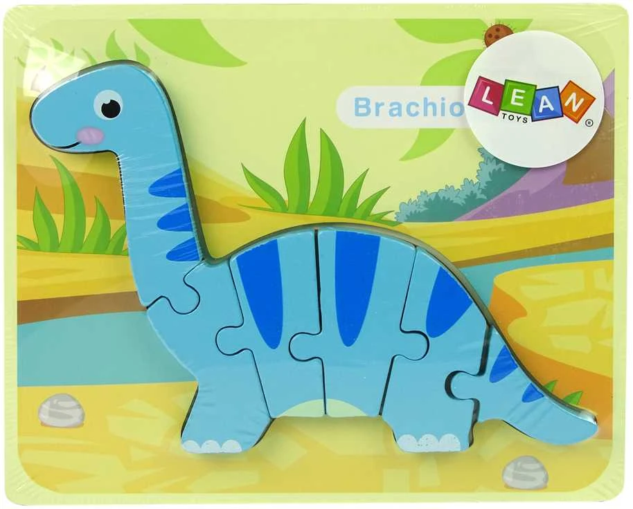 Lean Toys Medinė delionė dinozauras