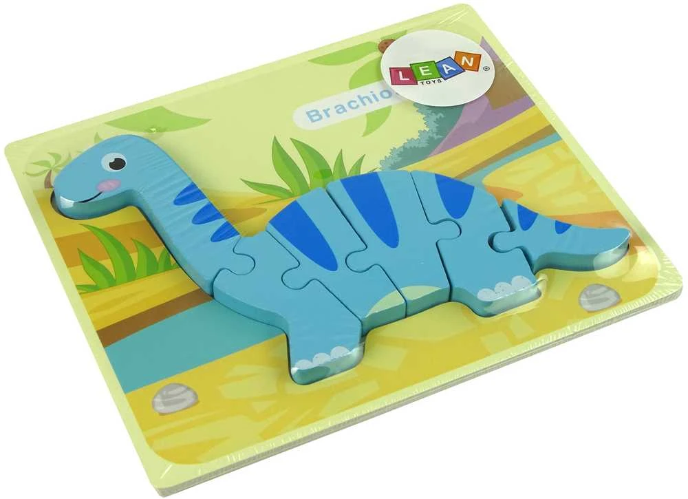 Lean Toys Medinė delionė dinozauras