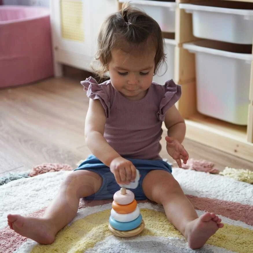 Viga Toys Edukacinė piramidė - Baltasis lokys B. VIGA