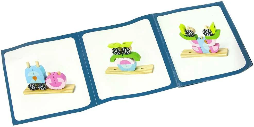 Medinė erdvinė dėlionė vaikams Lean Toys Pelėda 3D