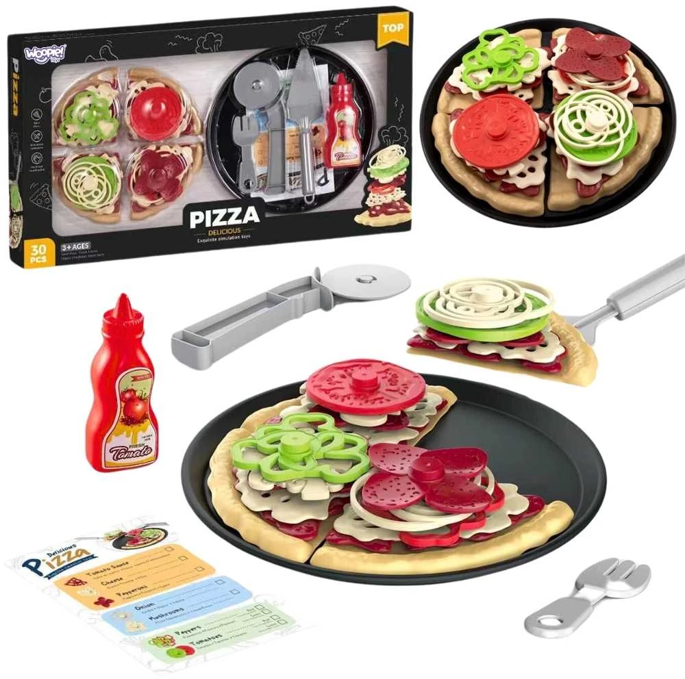 Woopie Medinė picos gaminimo dėlionė GOURMET vaikams