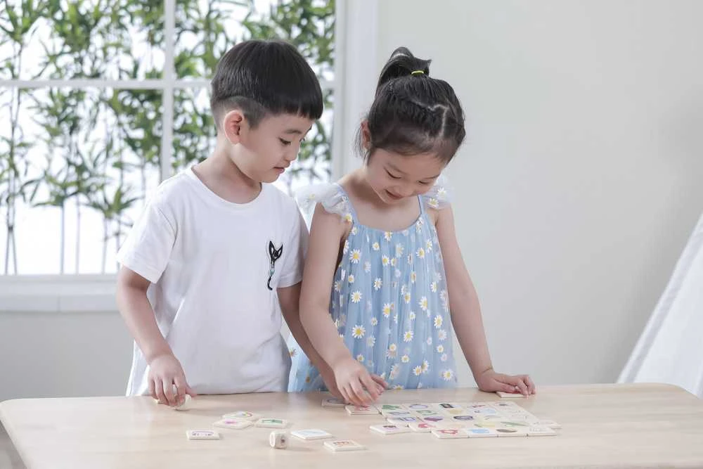 „Viga“ edukacinio žaidimo dėlionės rūšiavimas Pojūčiai 37 EL. Montessori