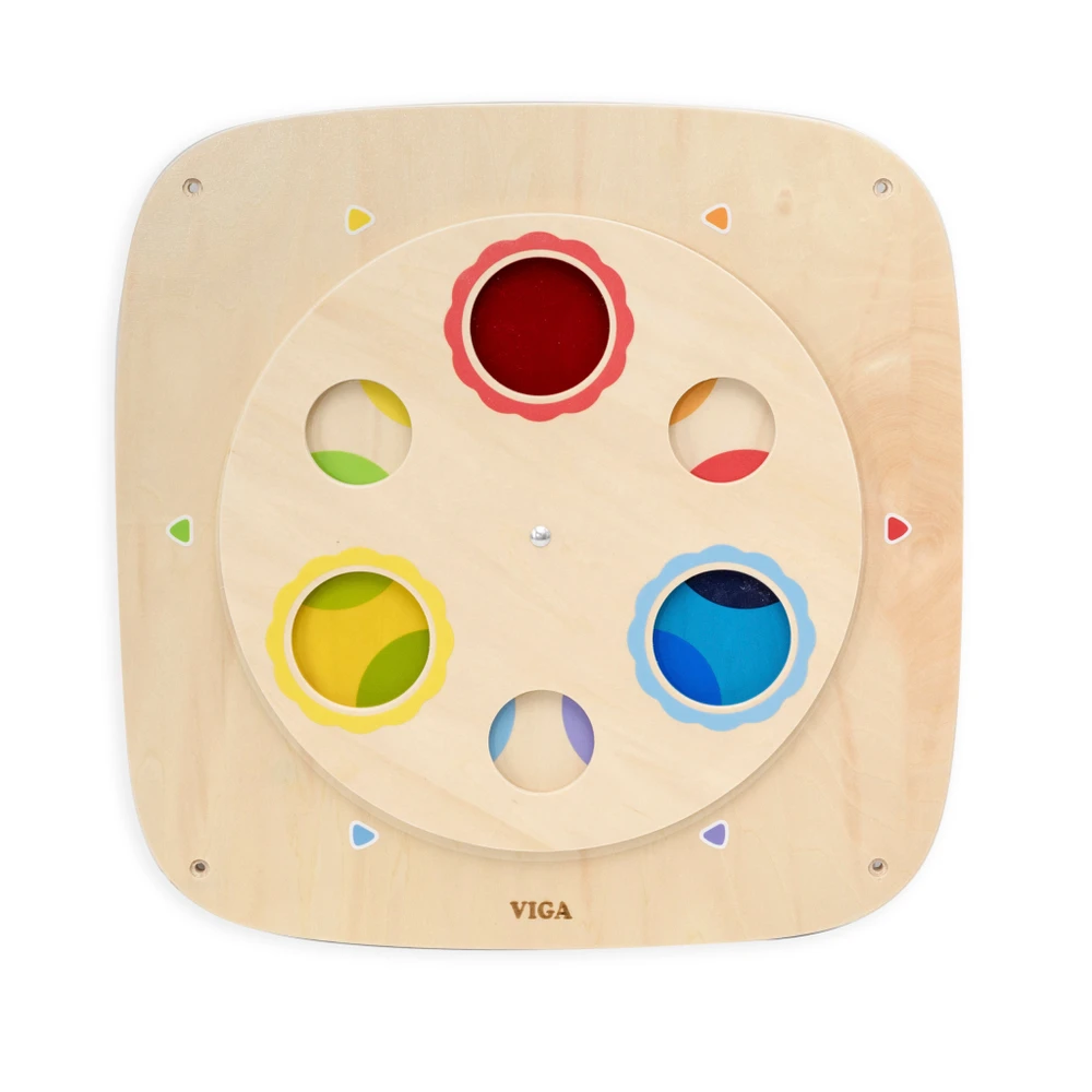 Viga Toys Medinė sensorinė lenta VIGA spalvų maišymas