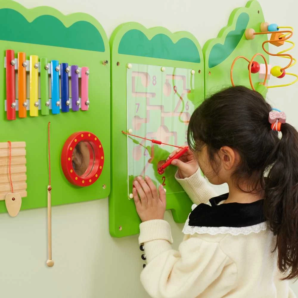 Viga Toys Edukacinis Sensorinis Krokodilas Viga Sensory