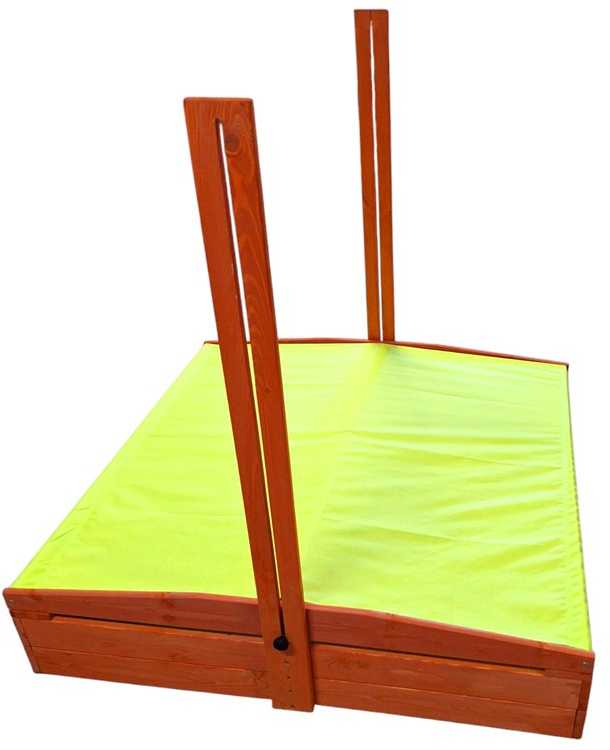 Bestway Medinė smėlio dėžė 120x120cm su stogeliu, uždara SP0838