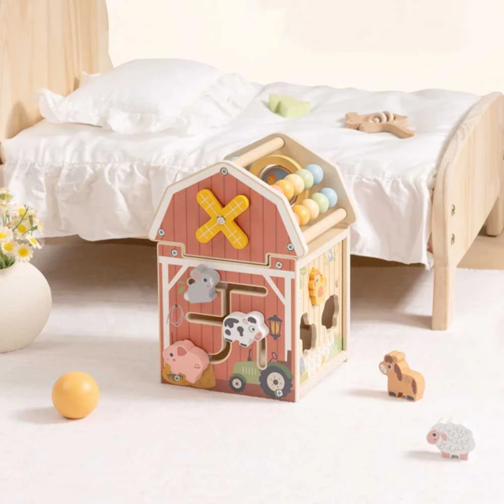 Tooky Toys Medinė TOOKY TOY veiklos stotelė