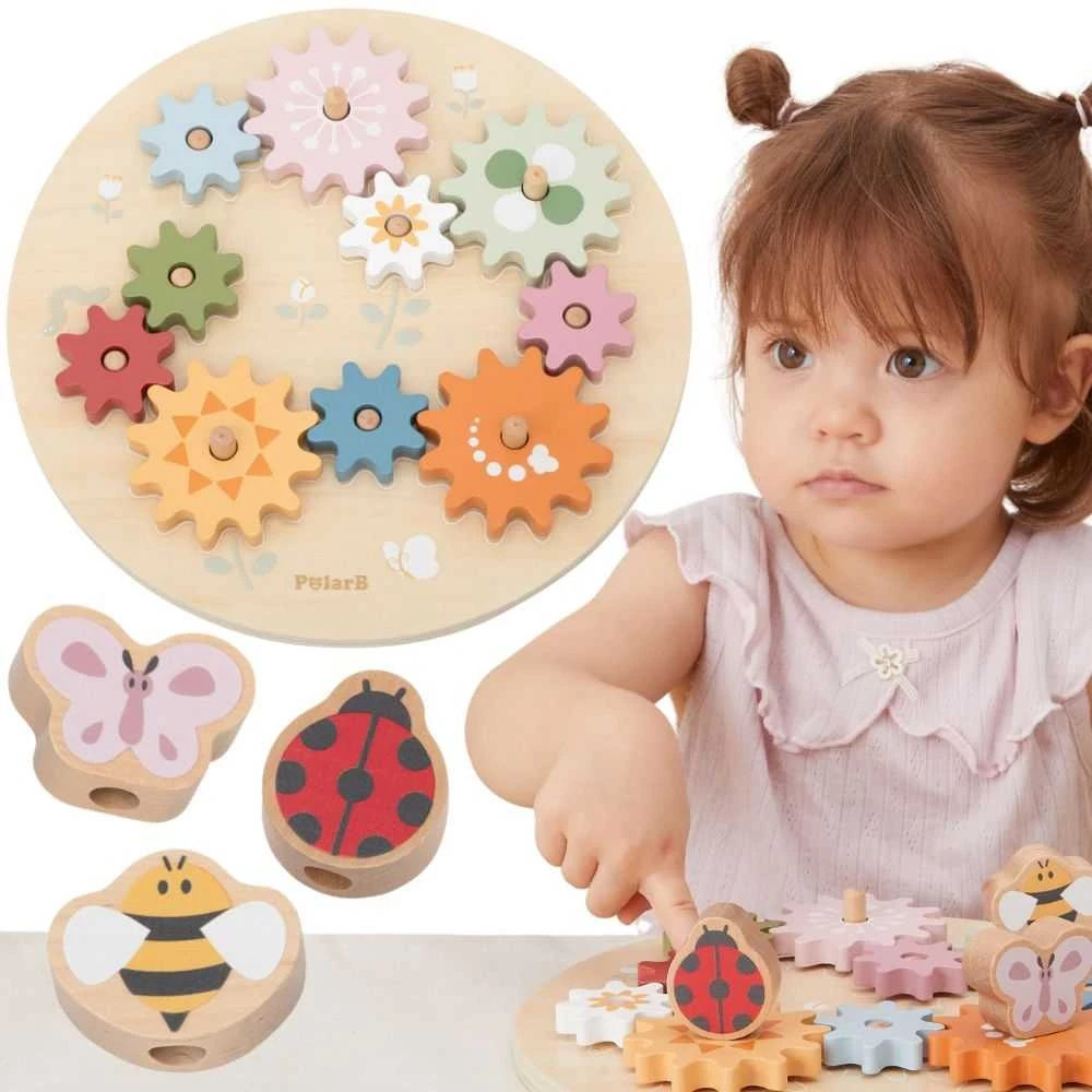 Viga Toys Mediniai spalvoti krumpliaračiai VIGA PolarB