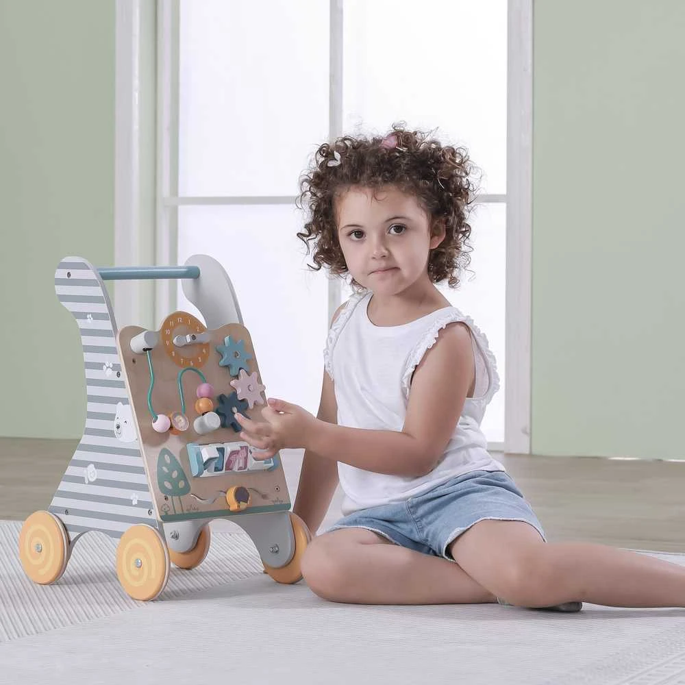 Viga Toys Vaikiškas Edukacinis Pchachas - Medinis Kelių Žaislas su Formų Atitikimo Funkcija