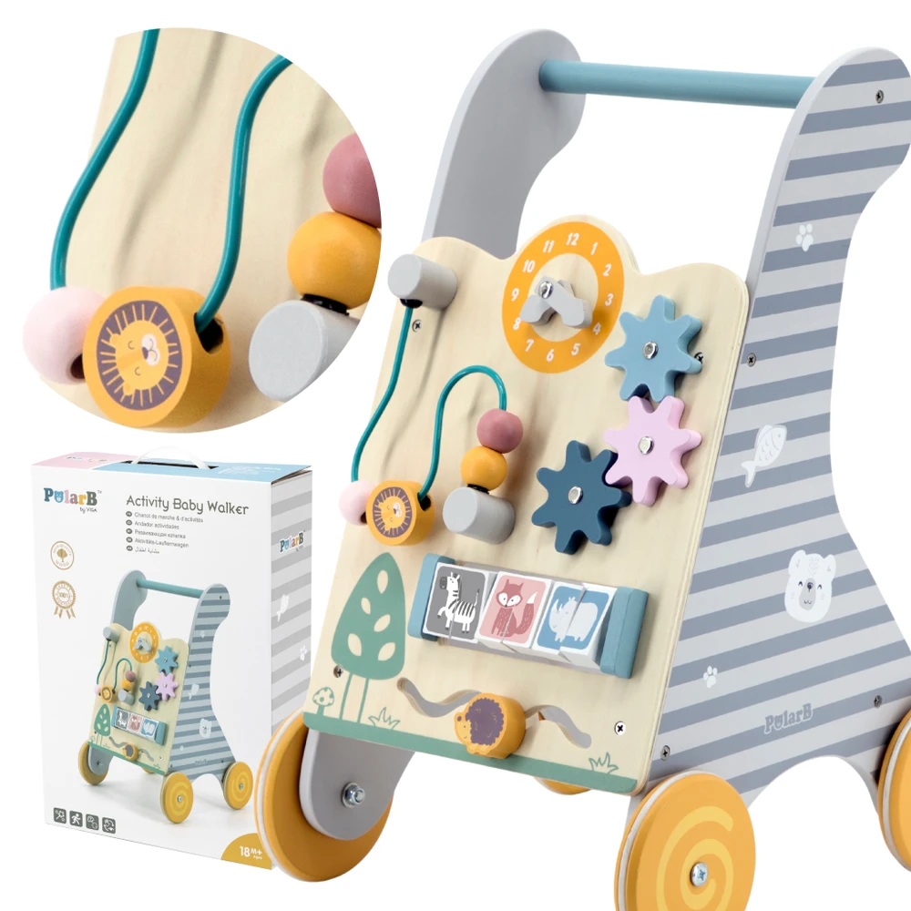 Viga Toys Vaikiškas Edukacinis Pchachas - Medinis Kelių Žaislas su Formų Atitikimo Funkcija