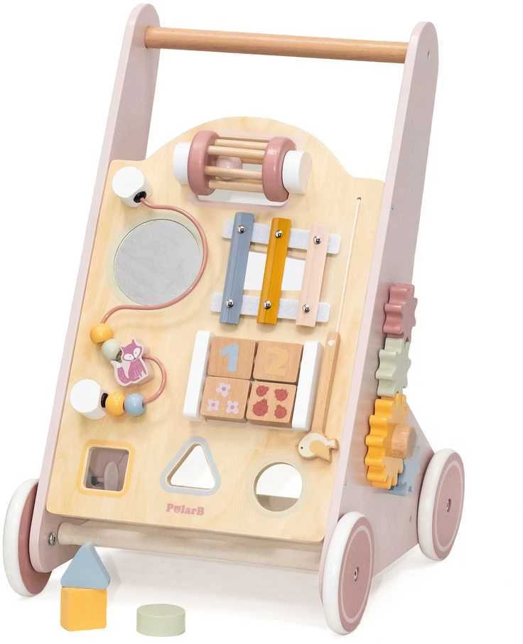 Viga Toys Medinis rožinis stumdukas PolarB