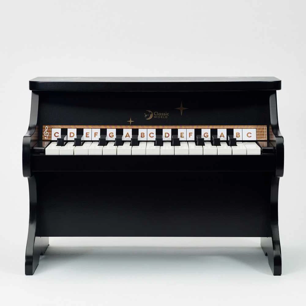 Medinis juodas pianinas CLASSIC WORLD