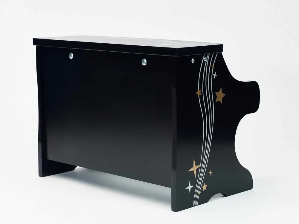 Medinis juodas pianinas CLASSIC WORLD