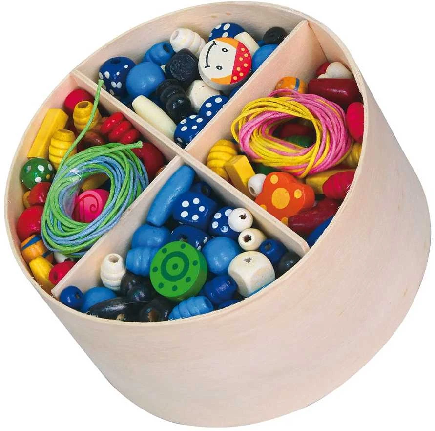Viga New Classic Toys Įvairiaspalvių karoliukų rinkinys