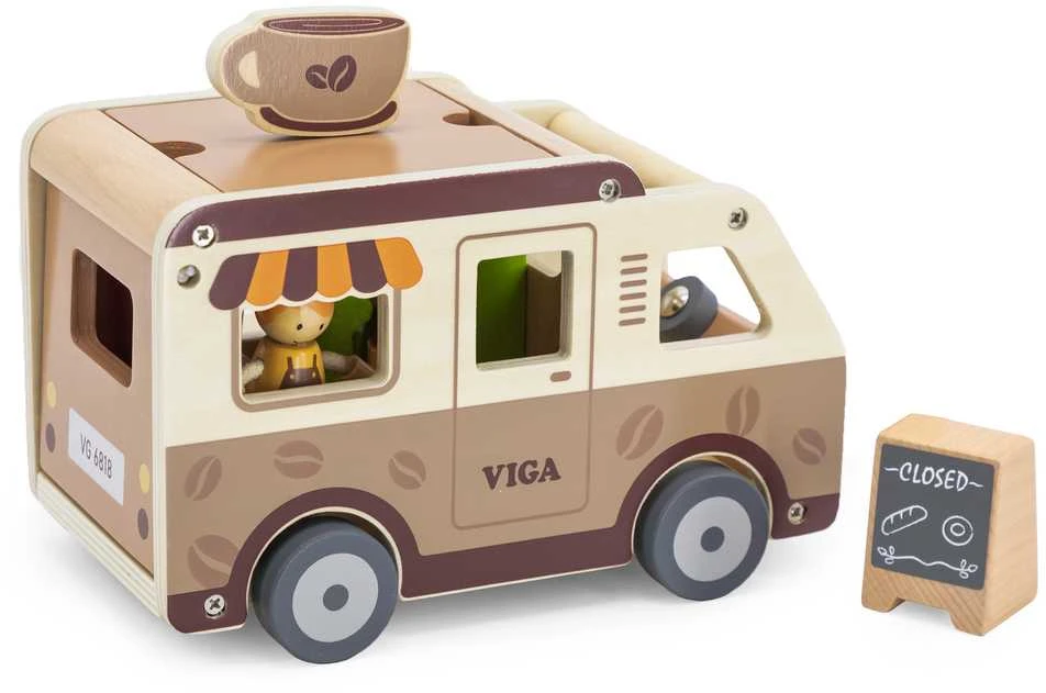 Viga Medinė Kavinės Automobilis su Priedais