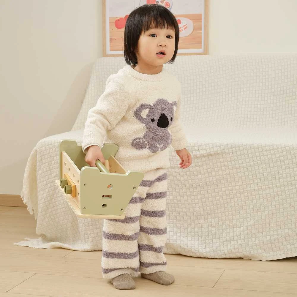 Viga Toys Medinis mini dirbtuvėlių rinkinys 2in1