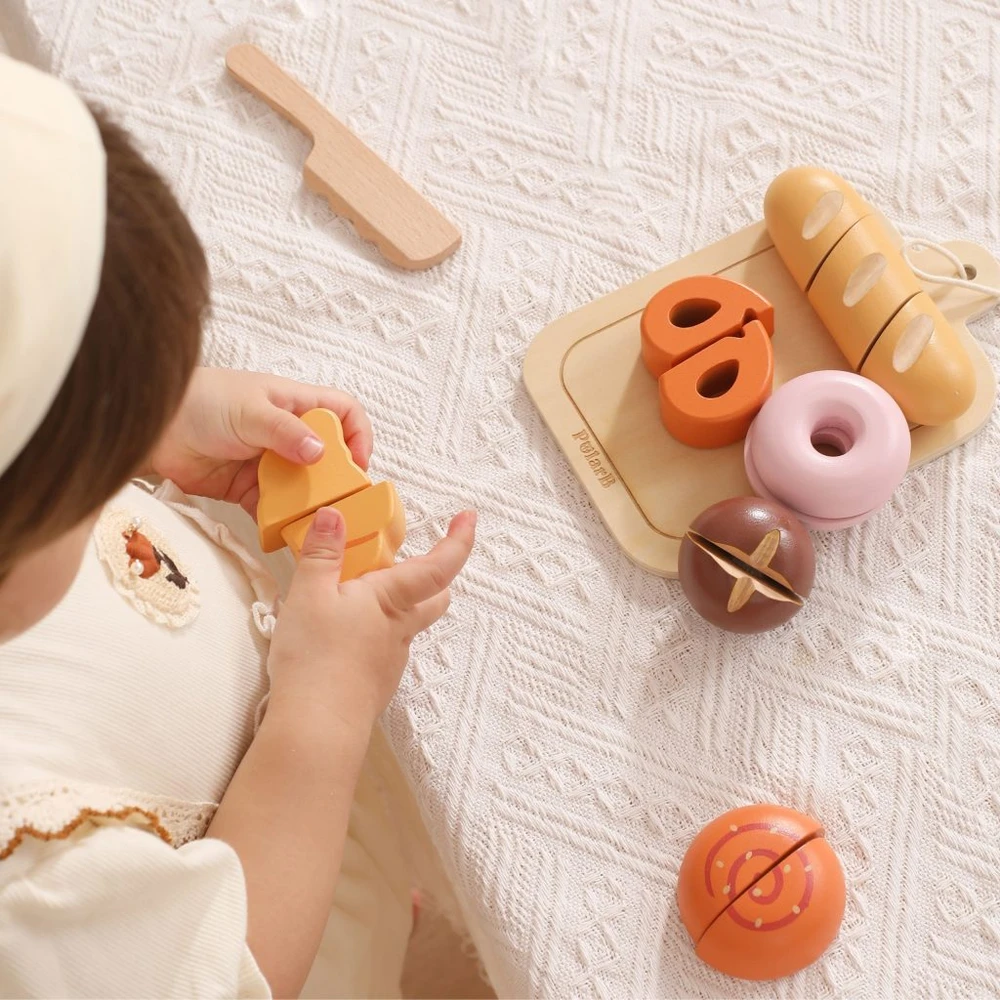 Viga Toys Medinis pusryčių rinkinys mažajam kepėjui VIGA 18 mėn