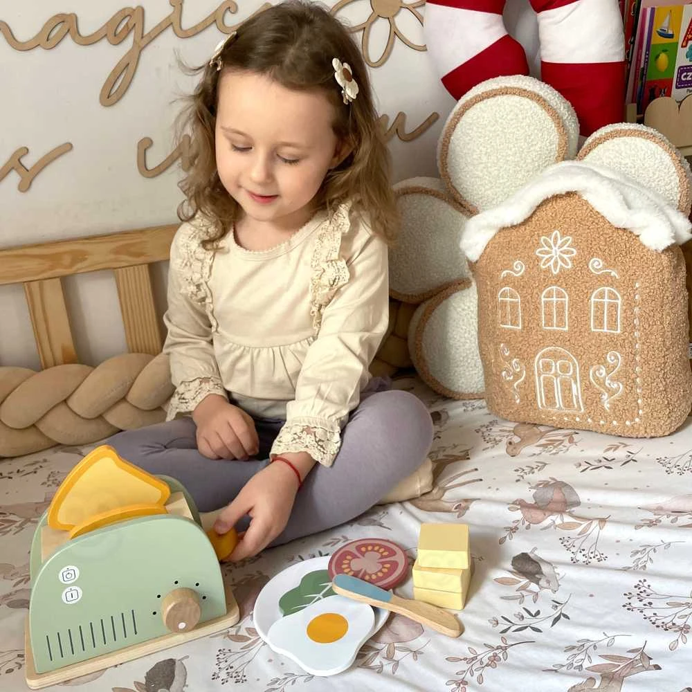 Woopie Medinis pusryčių rinkinys su tosteriu 14vnt